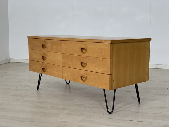 Image 1 of 60s hellerau chest of drawers vanity lowboard sideboard vintage