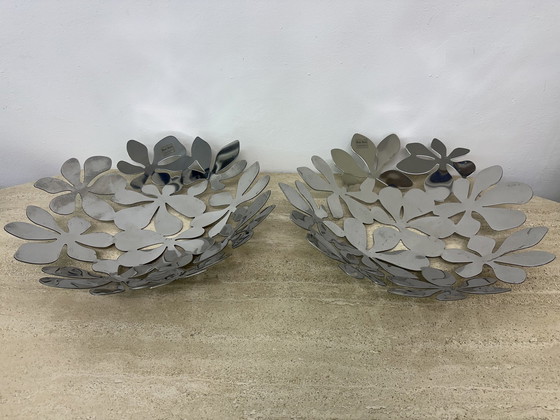 Image 1 of Set Of 2 Ikea Fruit Bowls Flowers