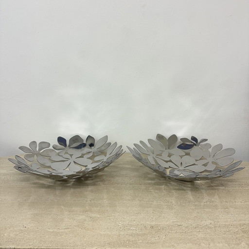 Set Of 2 Ikea Fruit Bowls Flowers