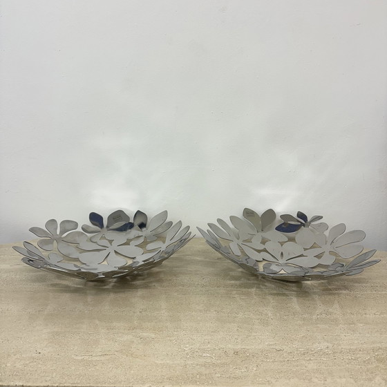 Image 1 of Set Of 2 Ikea Fruit Bowls Flowers