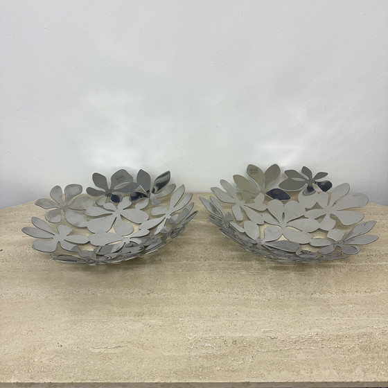 Image 1 of Set Of 2 Ikea Fruit Bowls Flowers