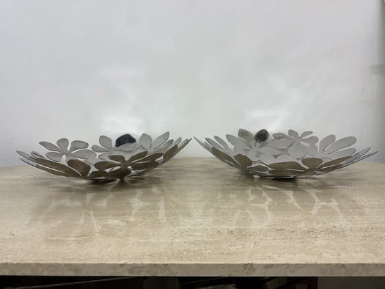 Image 1 of Set Of 2 Ikea Fruit Bowls Flowers