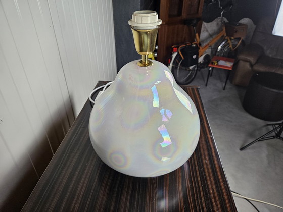Image 1 of Base de lampe italienne vintage 'oil slick' (marée noire)