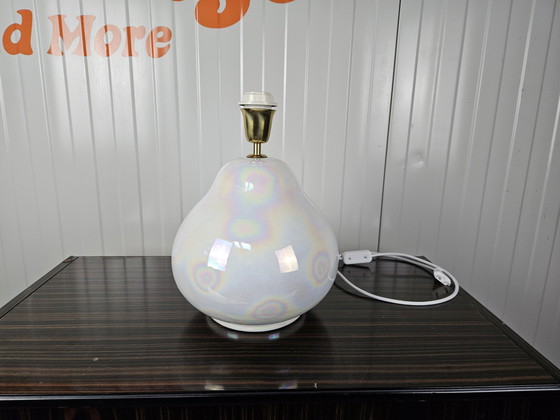 Image 1 of Base de lampe italienne vintage 'oil slick' (marée noire)