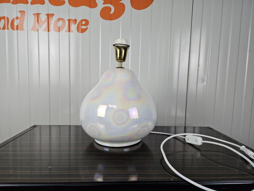 Base de lampe italienne vintage 'oil slick' (marée noire)