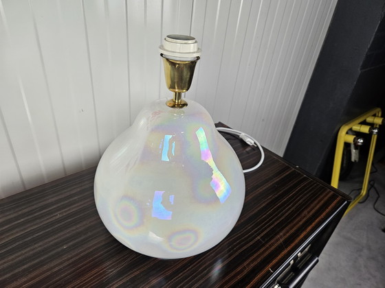 Image 1 of Base de lampe italienne vintage 'oil slick' (marée noire)