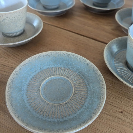 Image 1 of 6X Tasse/plat vintage Knabstrub - Design Johannes Hansen