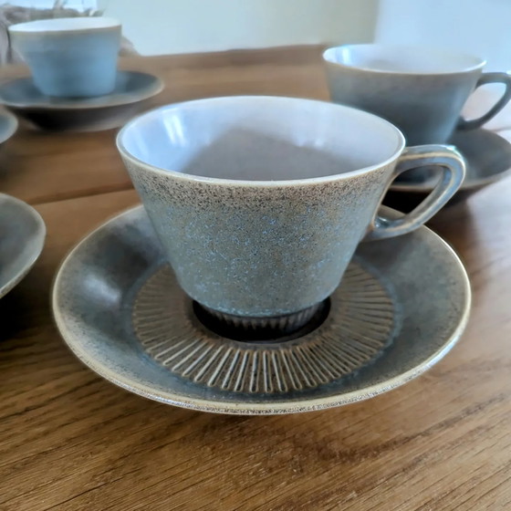 Image 1 of 6X Tasse/plat vintage Knabstrub - Design Johannes Hansen