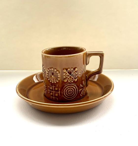 Image 1 of Tasses Portmeirion avec soucoupe 12 pièces