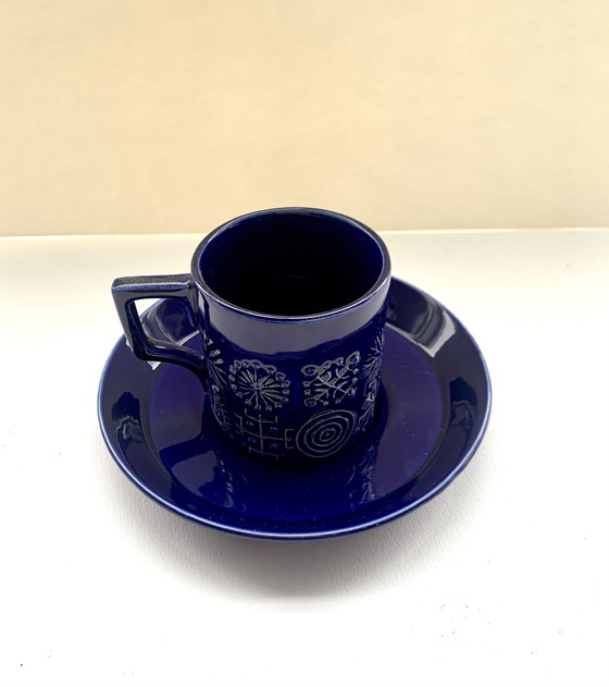 Image 1 of Tasses Portmeirion avec soucoupe 12 pièces