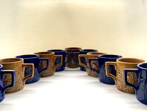 Tasses Portmeirion avec soucoupe 12 pièces