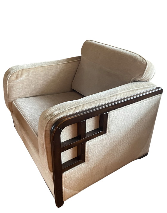 Image 1 of Art deco design Bergere armchair