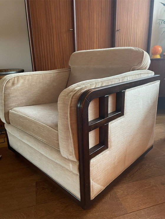 Image 1 of Art deco design Bergere armchair