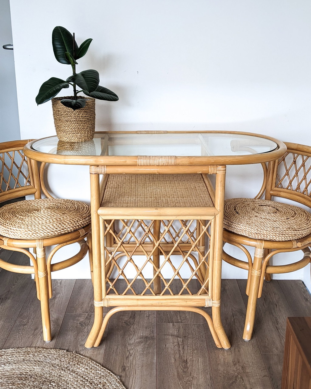 Vintage Rattan Bistro Set €199 Whoppah