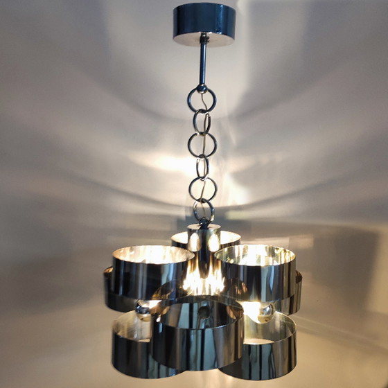 Image 1 of Vintage Pendant Lamp by Max Sauze for Sciolari. 