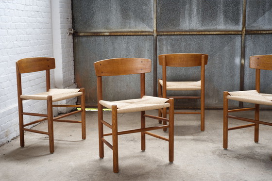 Image 1 of 4x chaises de salle à manger Børge Mogensen J39