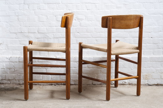 Image 1 of 4x Børge Mogensen J39 dining chairs