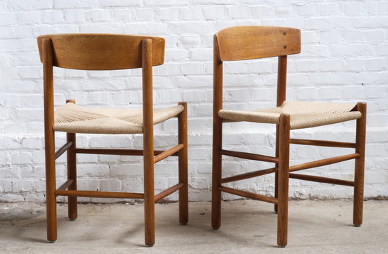 Image 1 of 4x Børge Mogensen J39 dining chairs