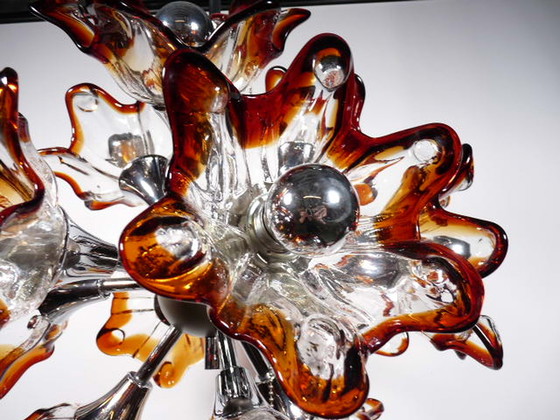 Image 1 of Murano flower Sputnik hanging lamp