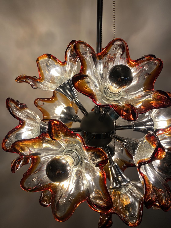 Image 1 of Murano flower Sputnik hanging lamp