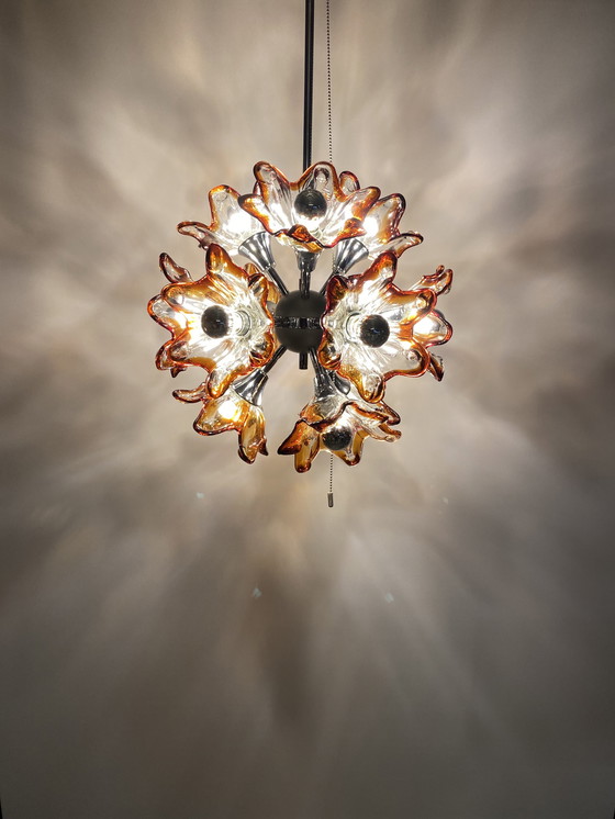 Image 1 of Murano flower Sputnik hanging lamp