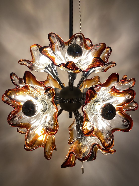 Image 1 of Murano flower Sputnik hanging lamp