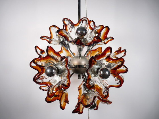 Image 1 of Murano flower Sputnik hanging lamp