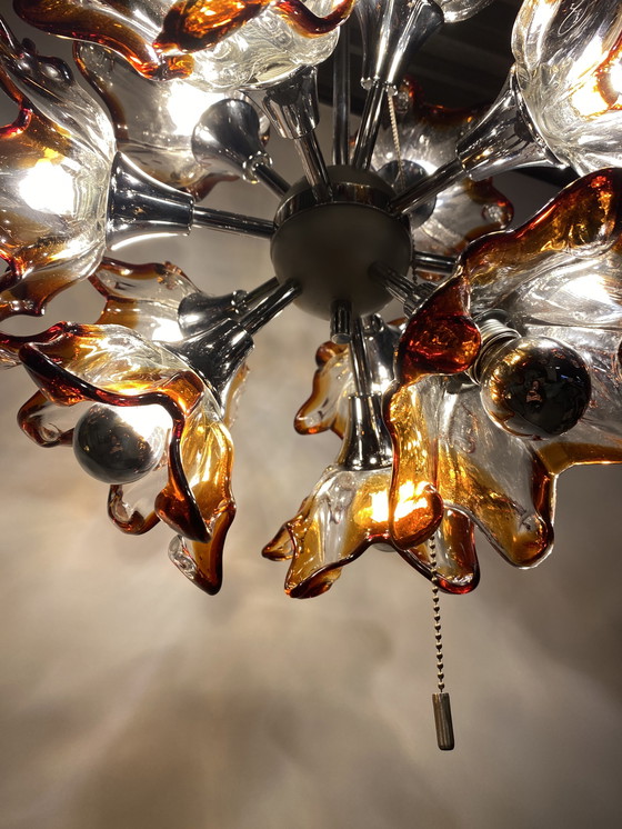 Image 1 of Murano flower Sputnik hanging lamp