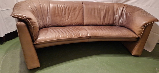 Image 1 of 2x Leolux Scarabee sofa + stool