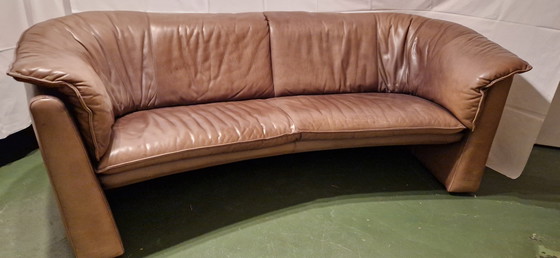 Image 1 of 2x Leolux Scarabee sofa + stool