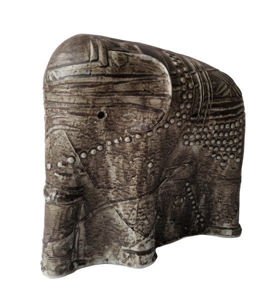 Image 1 of Rörstrand Terra Elephant by Bertil Vallien