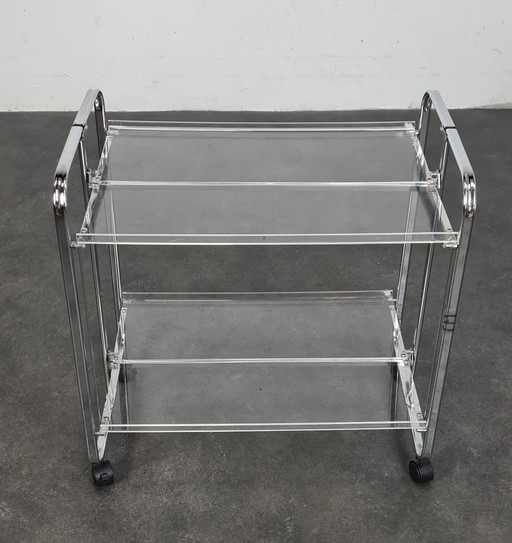 Acrylic barcart, serveerwagen