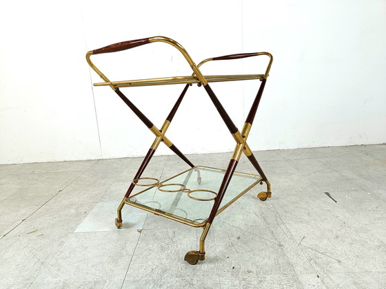 Image 1 of Cesare Lacca Vintage italian serving trolley