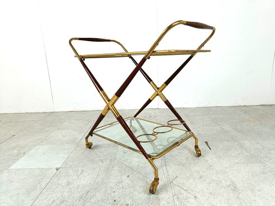 Image 1 of Cesare Lacca Vintage italian serving trolley