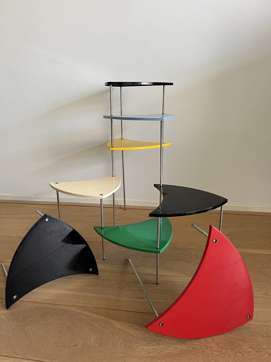 Image 1 of Pinwheel modular tables