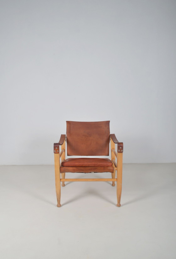 Image 1 of Chaise Safari danoise par Aage Bruun & Søn, années 1950