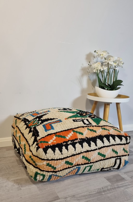 Vintage berber pouf from Morocco