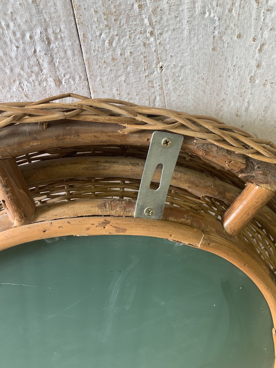 Image 1 of Vintage Wicker Mirror