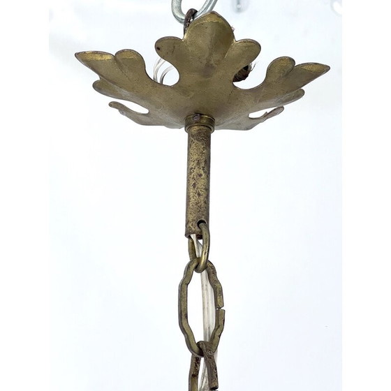Image 1 of Lampadario vintage Maria Teresa in cristallo e ottone, Italia 1940