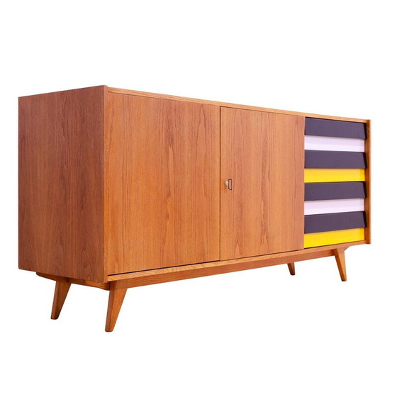 Image 1 of Vintage U-460 sideboard in beech wood by Jiří Jiroutek for Interiér Praha, Czechoslovakia 1960