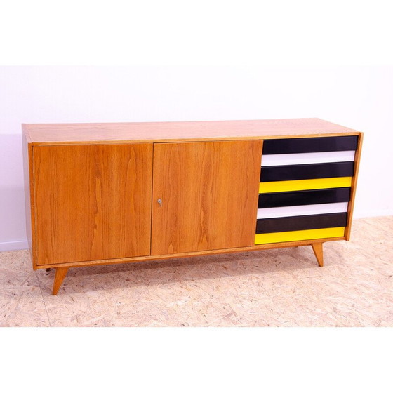 Image 1 of Vintage U-460 sideboard in beech wood by Jiří Jiroutek for Interiér Praha, Czechoslovakia 1960