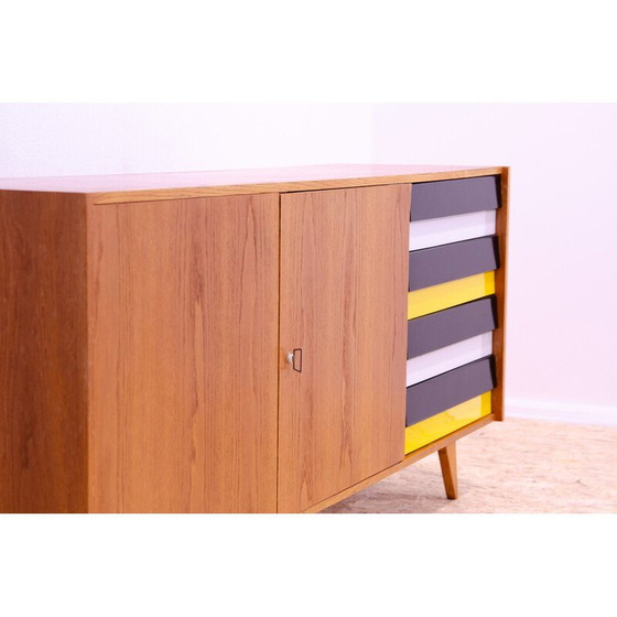 Image 1 of Vintage U-460 sideboard in beech wood by Jiří Jiroutek for Interiér Praha, Czechoslovakia 1960