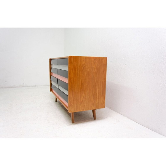 Image 1 of Cassettiera vintage in faggio e compensato modello n. U-453 di Jiří Jiroutek per Interiér Praha, Cecoslovacchia 1960