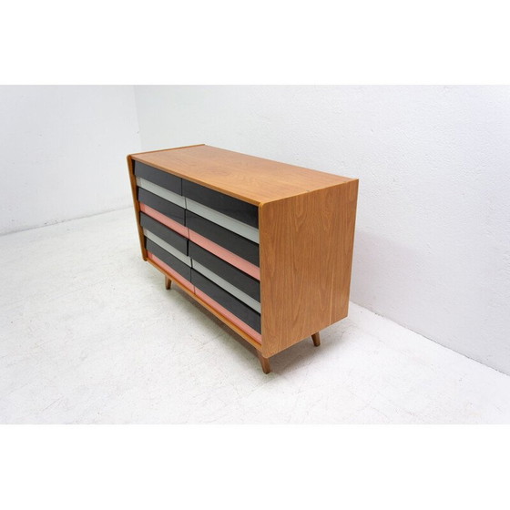 Image 1 of Cassettiera vintage in faggio e compensato modello n. U-453 di Jiří Jiroutek per Interiér Praha, Cecoslovacchia 1960