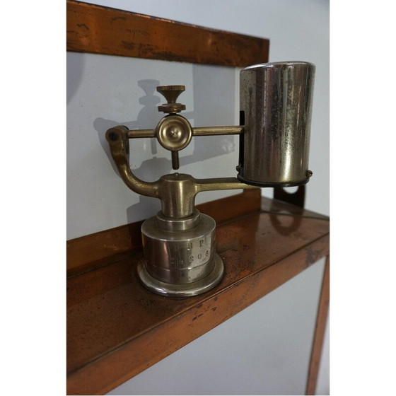 Image 1 of Vintage Steampunk copper and ceramic medical sterilization cabinet, Germany 1900s