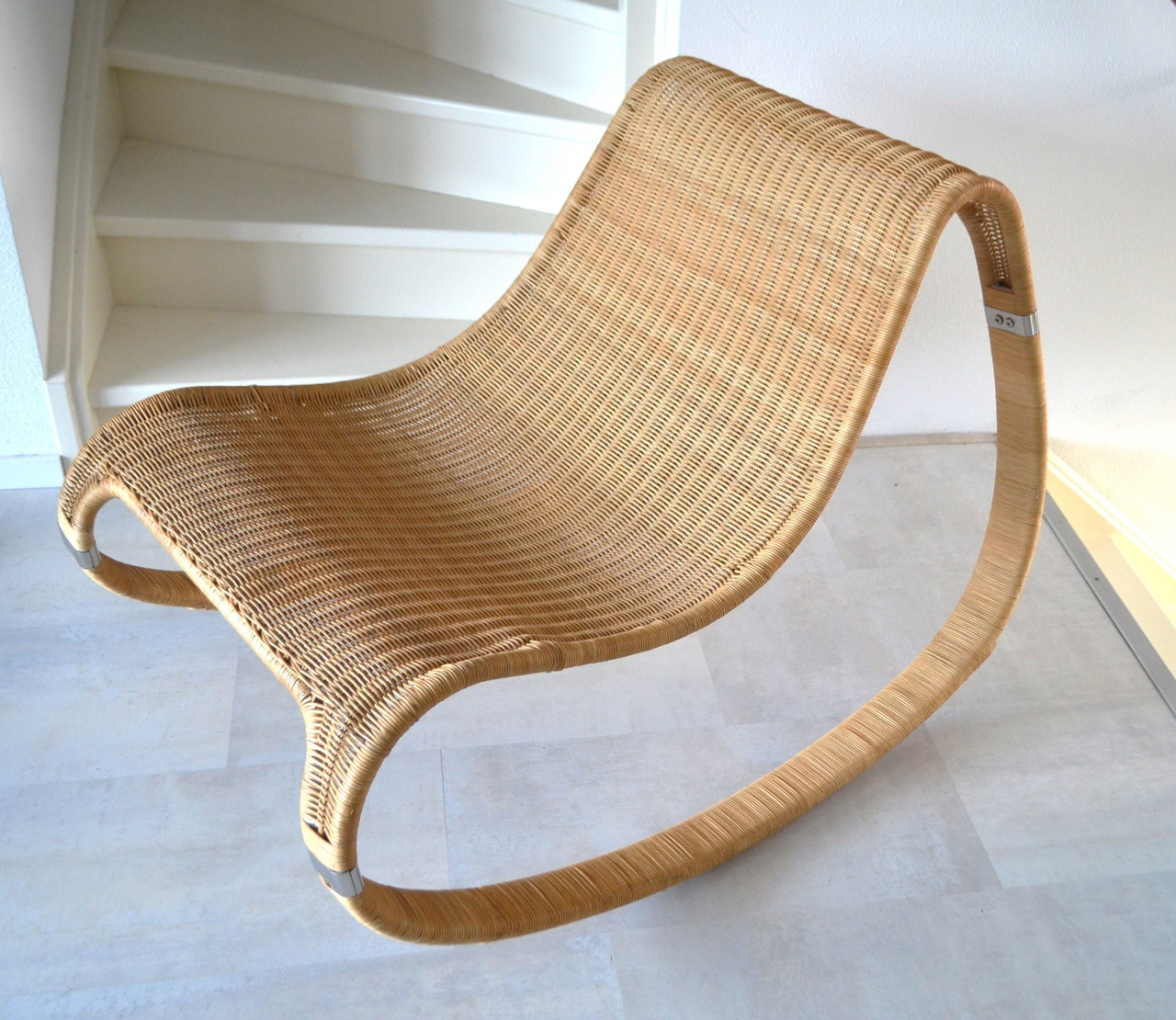 Rocking Chair With Wicker Seat Outsunny Wicker Rocking Chair