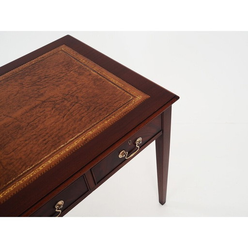 Vintage mahogany desk, Denmark 1970s