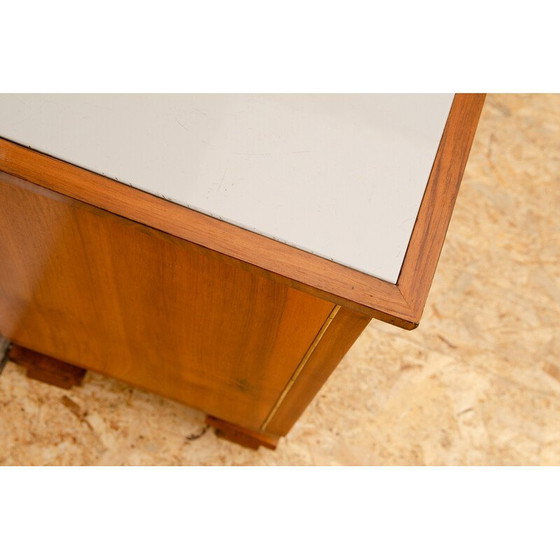 Image 1 of Vintage Art Deco walnut nightstand, 1930