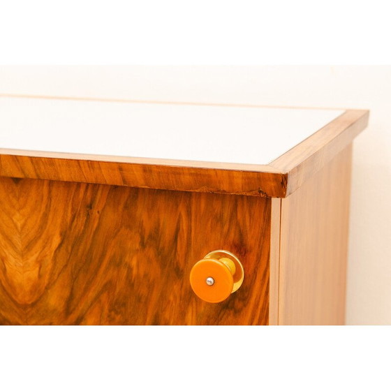 Image 1 of Vintage Art Deco walnut nightstand, 1930