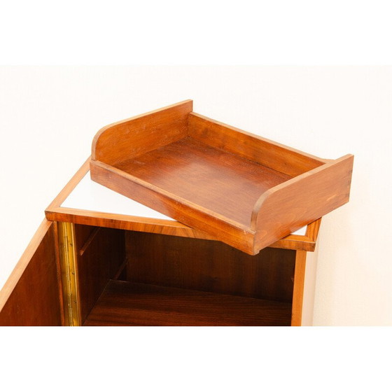 Image 1 of Vintage Art Deco walnut nightstand, 1930